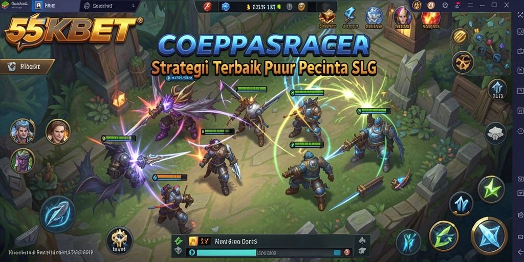 Tampilan gameplay 55KBET yang menampilkan strategi seru.