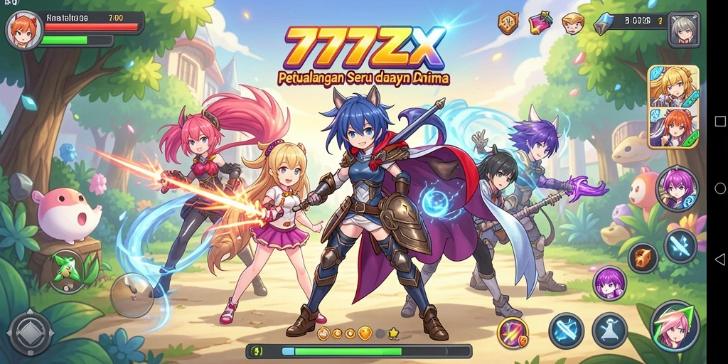 Tampilan gameplay yang seru dan karakter menawan dari 777ZX.