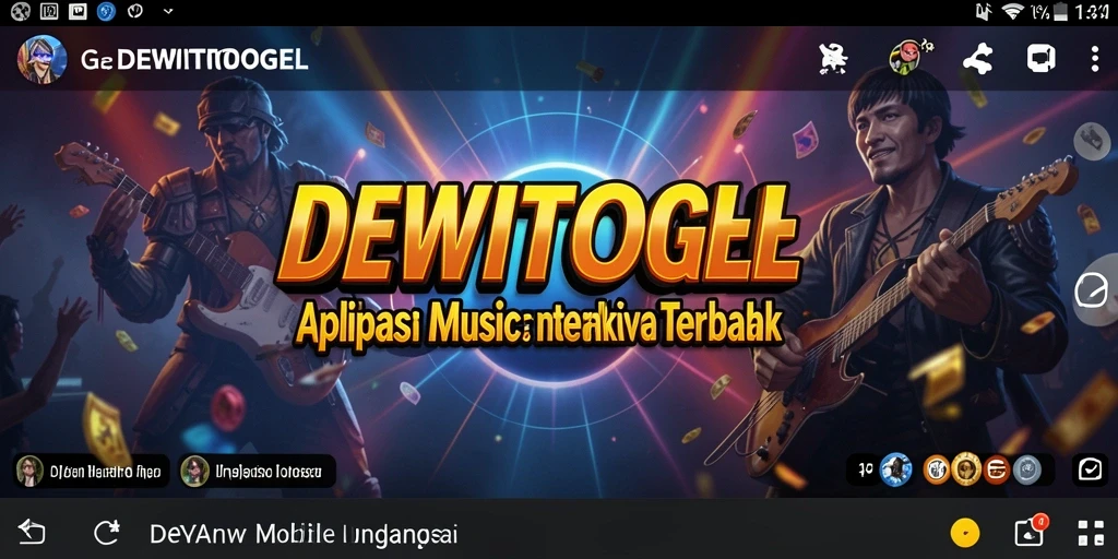 Screenshot DEWITOGEL menunjukkan gameplay musik yang interaktif dan menarik.
