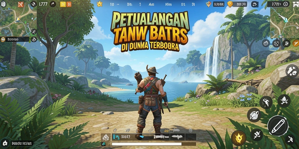 Screenshot gameplay L777 menampilkan petualangan seru di dunia terbuka.