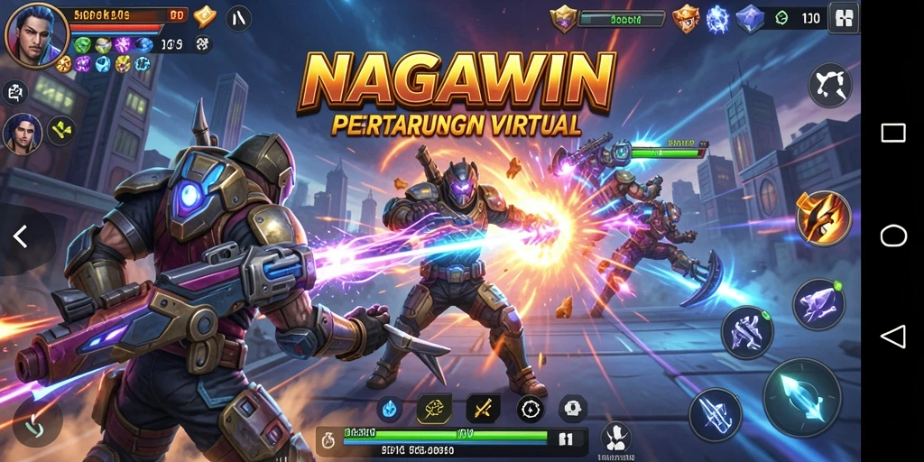 Tampilan seru pertarungan dalam NAGAWIN yang mendebarkan.