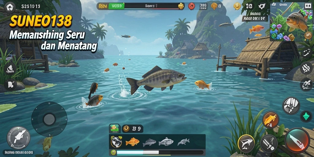 Gameplay SUNEO138 yang menarik dengan aksi memancing yang seru.