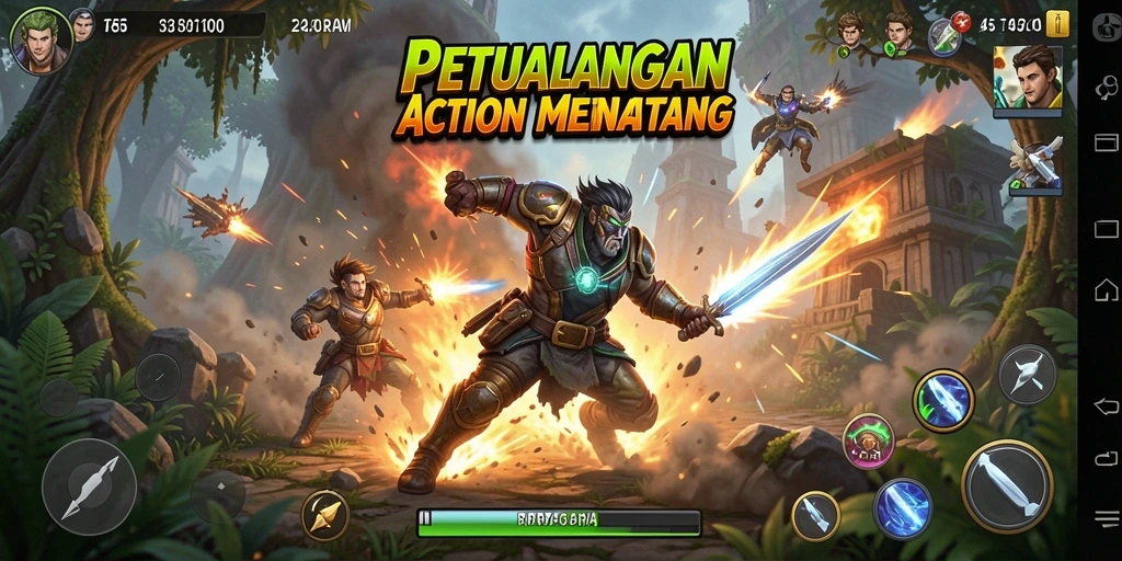 Tampilan menegangkan dari gameplay T6 yang penuh aksi.